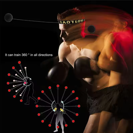 Headworn Speed Ball Boxing Magic Ball Reaction Ball Fight Training Coordination Ability Vent Fist Speed Precision Decompression